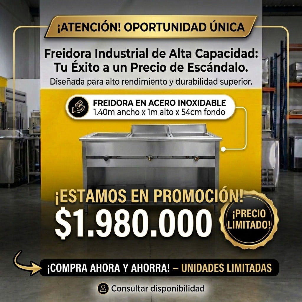 FREIDORA EN ACERO INOXIDABLE