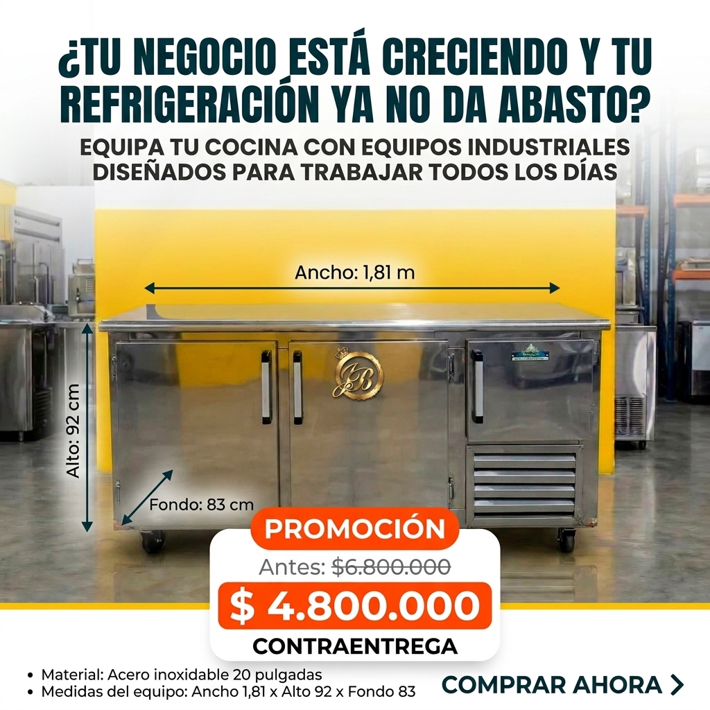 MESA REFRIGERADA INDUSTRIAL