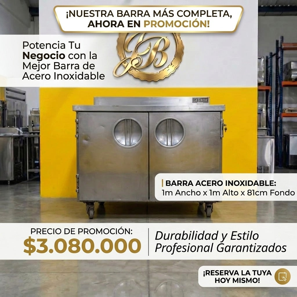 BARRA EN ACERO INOXIDABLE