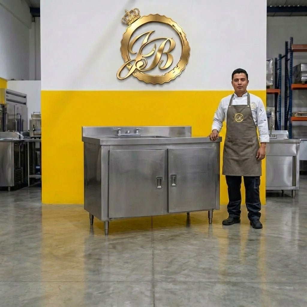 LAVAPLATOS INDUSTRIAL EN ACERO INOXIDABLE