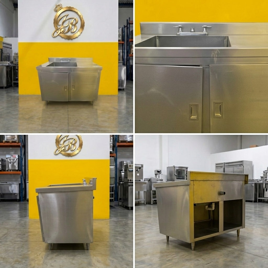 LAVAPLATOS INDUSTRIAL EN ACERO INOXIDABLE