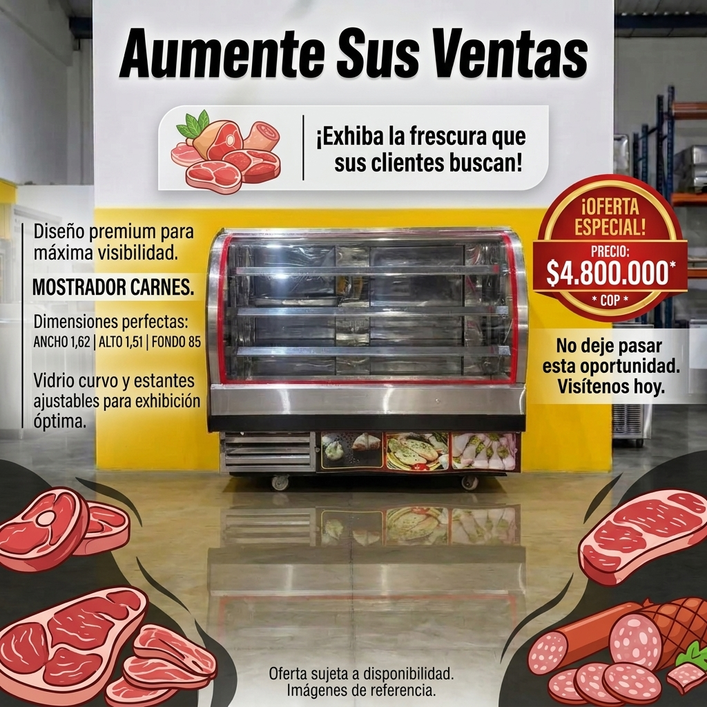 MOSTRADOR DE CARNES 1,62 METROS