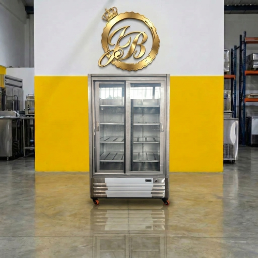Nevera Refrigerada 2 Cuerpos con Puertas Corredizas